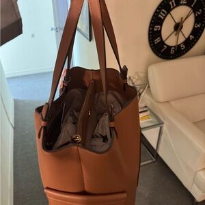 Calvin Klein Collection Brown Leather Tote
